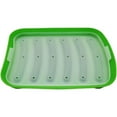 thumbnail image 2 of npkgvia Clearance,Sausage Molder Silicone Corn Dog Maker Silicone Hot Dog Sausage Maker Non Stick Flexible Hotdog Maker 6 Cavity Baking Cooking Steaming Container With Silicone Brush,Green, 2 of 9