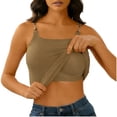 thumbnail image 4 of Lace Trim Ribbed Crop Tank Tops for Women Solid Sleeveless Form Fitting Cami Tops Soft Breathable Blouse for Casual and Layering Wear, 4 of 8