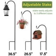 thumbnail image 5 of Sorbus Shepherds Hooks for Outdoor - Set of 10 Extendable Garden Planter Stakes for Bird Feeders, Outdoor Décor, Plants, Lights, Lanterns, Flower Baskets and More! Supports Up to 6.5 Lbs. (10 Pack), 5 of 5