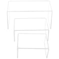 thumbnail image 2 of Weiweiguan 3Pcs Acrylic Cosmetics Display Stand Ladder Designed Storage Rack Jewelry Holder, 2 of 7