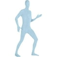 thumbnail image 4 of Tao Tao Full Bodysuit Unisex Spandex Stretch Adult Clothes Disappearing Man Body Suit, Second Skin Zentai Suit Halloween Clothes Light Blue S, 4 of 5