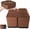 Brown- 4 Pack, variant on Wide Base Bed Risers, Stackable Furniture Lifts 2, 3.6, 5 Inch Heavy Duty Couch Risers for Chair Desk Table Legs,Support up to 6000lbs, Under Bed Storage Solution (Black 4 Pack,3.6 inch)