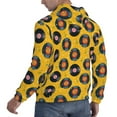 thumbnail image 6 of Pofeuu Retro Vinyl Records Print Mens Casual Hooded Collar Drawstring Hoodies Pullover Sweatshirts Casual Long Sleeve Shirts-Small, 6 of 7