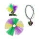thumbnail image 2 of Set de disfraces de feria para gansos de porche de 23 pulgadas | Tocado de plumas, collar de perlas, falda transparente | Poliéster duradero, impermeable para exteriores | Decoración navideña, 2 of 6