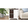 thumbnail image 5 of White End Table with Storage Baskets and Cabinet - American Style Accent Table, 5 of 10