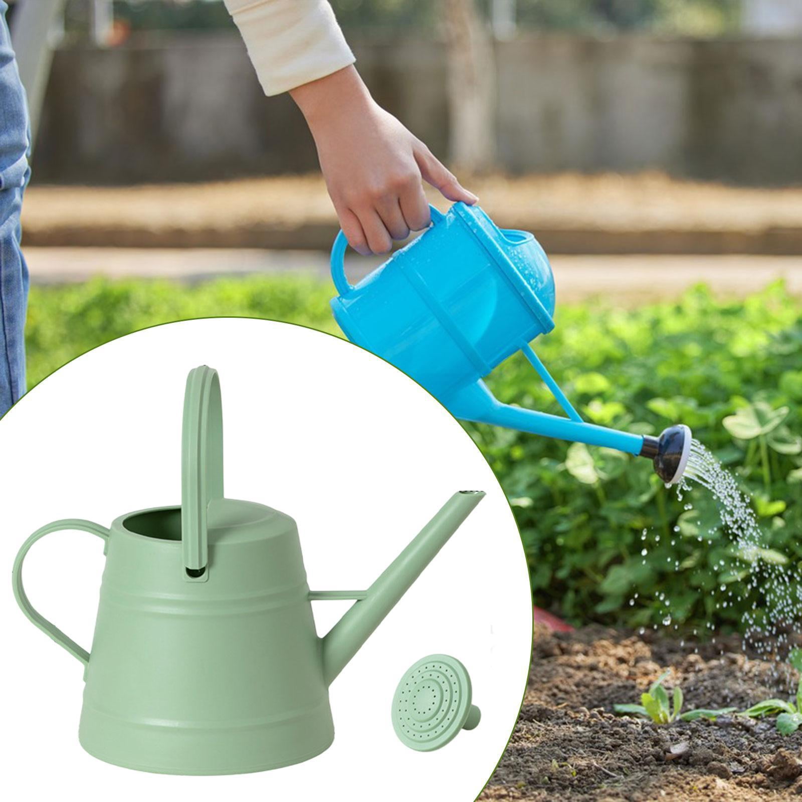 figatia Long Spout Water Can Flower Watering Can Enlarged Water Inject Port Gardening Tool Plant Watering Device for Household Garden Green
