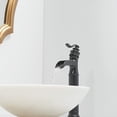 thumbnail image 3 of Oil Rubbed Bronze Bathroom Sink Faucet 1Handle Tall Waterfall Vessel Mixer Drain, 3 of 12