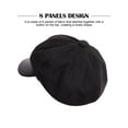 thumbnail image 4 of Deago Newsboy Hats for Women Men Winter Warm Visor Pageboy Cabbie Beret Cap 8 Panels Vintage Baker Hat (Black), 4 of 8