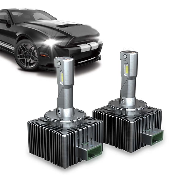 FZPJJNB For Ford Mustang 2010-2017 D3S/D3R LED Headlight Bulbs 6500k Super Bright White Conversion Kit