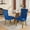 Blue+Lion Head Pull Ring, variant on Mid-Century Modern Chairs with Lion Head Pull Ring, High-end Tufted Solid Wood Contemporary Velvet Upholstered Dining Chair with Golden Wooden Legs Nailhead Trim 2-Pcs Set