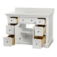 thumbnail image 4 of Sydney 48" Bathroom Vanity with White Cabinet and Engineered Marble Top, 4 of 7