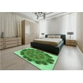 thumbnail image 5 of Ahgly Company Machine Washable Indoor Rectangle Transitional Green Area Rugs, 5' x 8', 5 of 7
