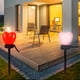 thumbnail image 1 of Luces de jardín girasol alimentadas por energía solar - Iluminación impermeable con LED para jardines exteriores en decoración de jardín, patio y pasillo, 1 of 6