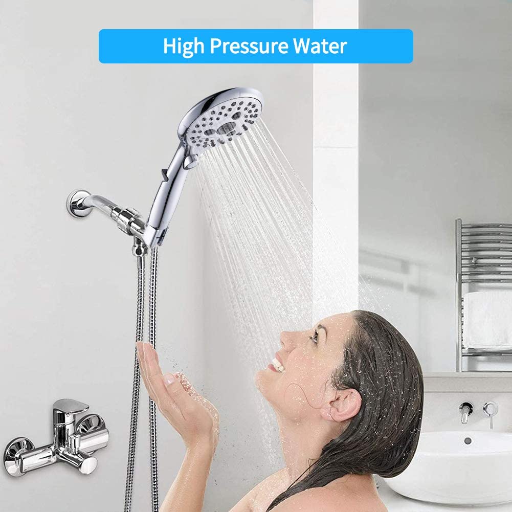 VXV Handheld Shower Head with 6 Spray Settings and Hose photo 6