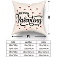 thumbnail image 2 of Valentines Day Pillow Covers Red Heart Love Throw Pillow Covers Happy Valentine''s Day Pillow Case Decorative Spring Farmhouse Decor Holiday Decorations Pillow Case 16x16 Set of 2, 2 of 6