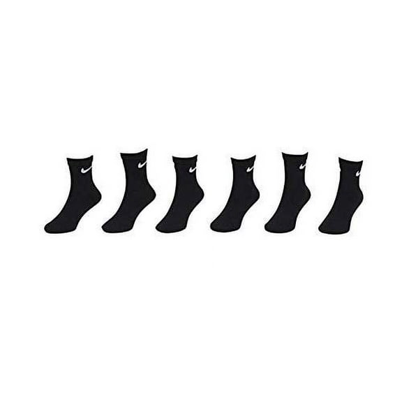 NIKE Kids Crew Socks 6PR 7C-10C Black RN0030-023