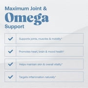 Omax3 Professional Ultra-Pure Omega-3 Fish Oil Concentrate, 1000 mg, Maximum Joint & Muscle Support, 60 Count