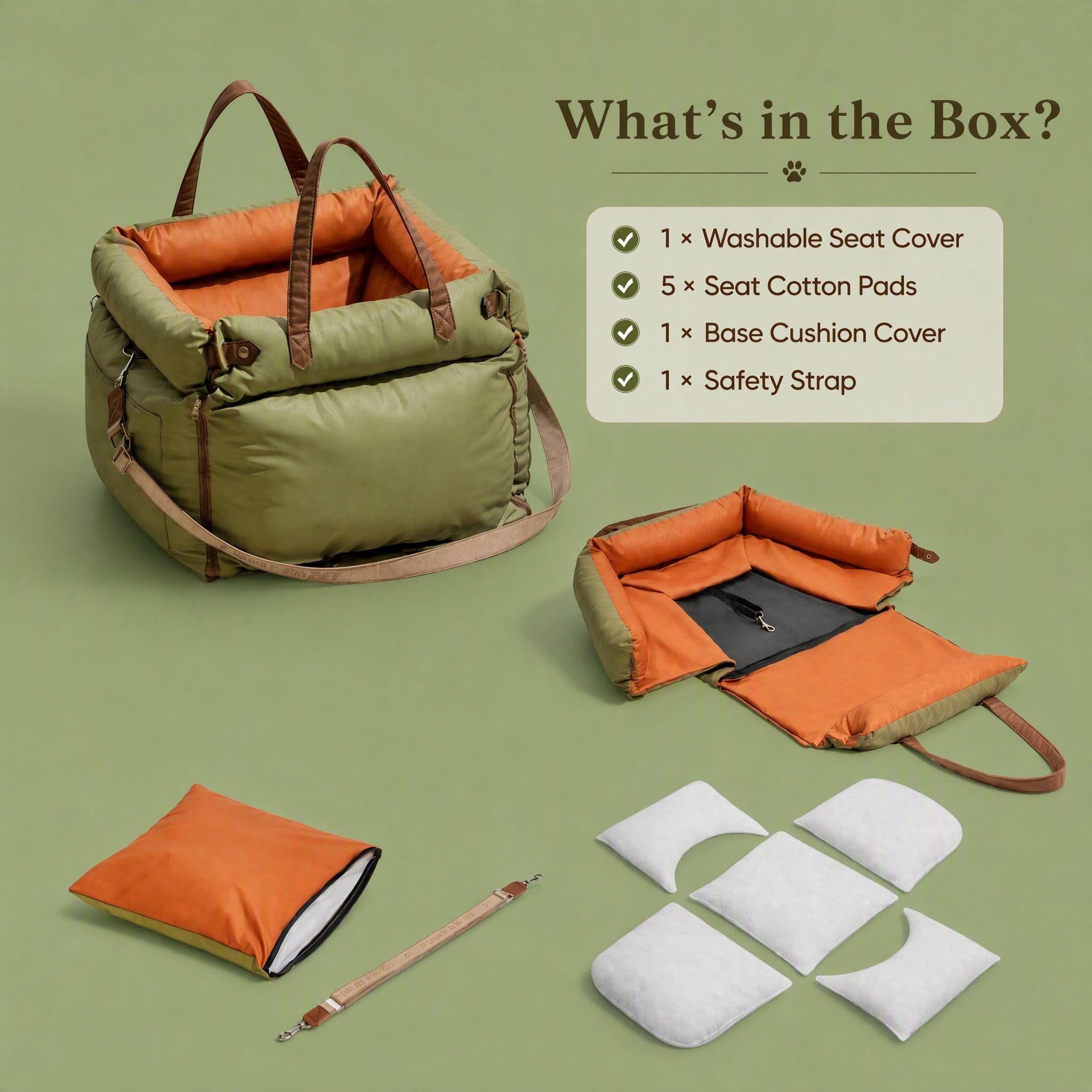 Dog Car Seat for Small & Medium Dogs up to 35 lbs – picture 6