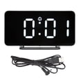 thumbnail image 1 of Verdant Touch L E D Espejo Electrónico Reloj Digital Espejo Despertador 5V Doble Alarma Función de Snooze Espejo LED Reloj Electrónico para Decoración del Hogar Dormitorio, 1 of 14