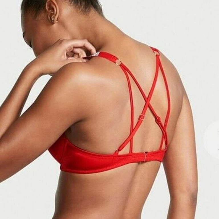 Victoria's Secret Women's Bombshell Push Up Shine Strappy