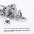 thumbnail image 4 of E/ Din Rail Terminal Blocks End Stopper Bracket Grey,Terminal Block Connector(Pack Of 100), 4 of 5