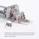 thumbnail image 4 of E/ Din Rail Terminal Blocks End Stopper Bracket Grey,Terminal Block Connector(Pack Of 100), 4 of 5