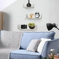 thumbnail image 4 of Greenco Set of 3 Floating U Shelves, Decorative, Rustic White Finish., 4 of 5
