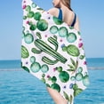 thumbnail image 2 of Alpaca Cactus Beach Towels Soft Quick-Dry Large Microfiber Super Absorbent Swim Pool Bath Towels, 2 of 5