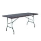 thumbnail image 1 of Mesa Plegable Portatil 180cm Portafolio Tipo Rattan Plastico cafe, 1 of 7