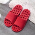 thumbnail image 1 of Sandalias de cuadros con fugas inglesas para hombre y mujer, zapatillas de baño con masajes huecos, para el hogar, interior y exterior, 1 of 6