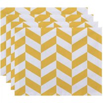 Simply Daisy 18" x 14" Zigzag Jag Geometric Print Placemat
