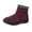 Wine, variant on Insulated Winter Boots for Women with - Outdoor Footwear Zipper Closure Low Heel Cold Weather Trekking Shoes