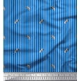 thumbnail image 1 of Soimoi Blue Cotton Voile Fabric Stripe & Planet Galaxy Decor Fabric Printed Yard 42 Inch Wide, 1 of 3