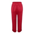 thumbnail image 5 of Women's Fashion Casual Color Elastic Waist Cotton and Linen Casual Pants, 5 of 6