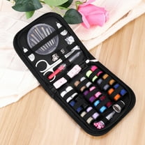 LEORX 58Pcs Travel Sewing Kit with Blue Zipper Bag for Home Campers Emergency Use