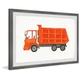 thumbnail image 2 of Marmont Hill Orange Dump Truck Framed Wall Art, 36.00" x 1.50", 2 of 6
