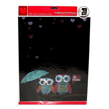 Owls Be Mine Chalkboard Wall  Decor  15  16 x  11  42 Inches 