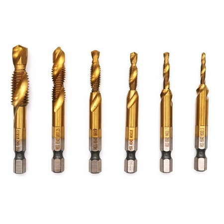 

Yinmgmhj Titanium Set Shank - Screw 6PCS M3 Bits Drill Hex Plated Thread Tools & Home Improvement Electrical Tools