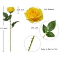 thumbnail image 4 of 10pcs Silk Roses Artificial Flowers Fake Rose for Arrangement Wedding Party Home Decoration (Fuchsia), 4 of 5