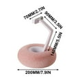 thumbnail image 4 of Pink Furry Bowl Phone Adjustable Rotating Stand Tablet Pillow Phone Stand In Pink For Devices 60 85Mm Wide, 4 of 7
