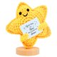 thumbnail image 1 of Decoración Estrella Tejida en Crochet Amarilla con Base, 1 of 7
