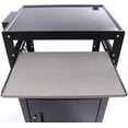 AV Presentation Cart Stand, 24 x 18 x 41.5inch Rolling Projector
