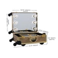 PIMLICO STRIPE CHAMBRAY LUXE VANITY TRAIN CASE main image 1