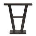 thumbnail image 3 of Baxton Studio Console en Bois Fini Brun Foncé, 3 of 8