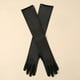 thumbnail image 4 of Guantes extra largos de tul para mujer, de malla de encaje elástico negro, translúcidos, para cenas de Halloween, 4 of 6