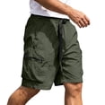 thumbnail image 3 of cllios Mens Hiking Shorts with Belt Zipper Pockets Quick Dry Outdoor Shorts Big and Tall Cargo Short for Men Summer Activity Army Green XXXL, 3 of 10