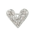 thumbnail image 2 of Eoperou Women Brooch Hollow Out Heart Shape Rhinestone Anti-slip Wear-resistant Coat Collar Hat Scarf Decoration Clothes Pin Garment Jewelry, 2 of 8