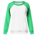 thumbnail image 4 of AherBiu Chandails à Col Rond pour Femmes Manches Longues Hauts à Blocs de Couleur Hauts de Sortie T-Shirts d'Entraînement, 4 of 7