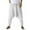 White, variant on OSOLU Solid Color Men Casual Summer Loose Drawstring Mid-Waist Yoga Pants With Pockets Trousers Daily Relaxed Fit Breathable Bottoms