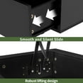 thumbnail image 4 of Uforic LED Lift Top Coffee Table, Modern Living Room Tables with 4 Spacious Drawers, Black, 4 of 7